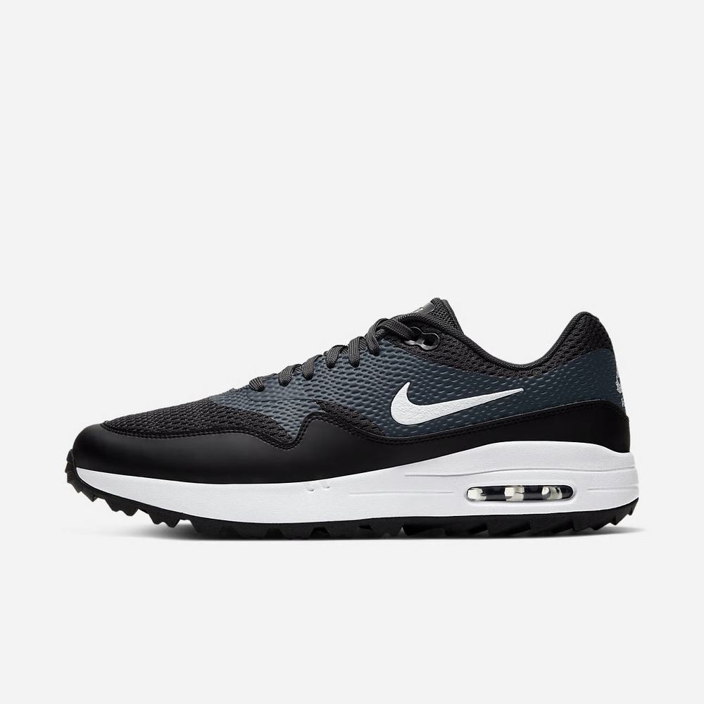 Chaussure De Golf Nike Air Max 1 G Noir 9563-078 Black/Anthracite/White/White Homme | NOV-85691080